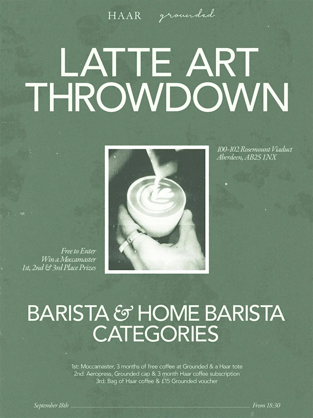 Haar x Grounded Latte Art Throwdown