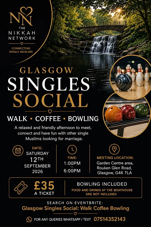 Glasgow Single Muslim Social: Walk • Coffee • Bowling