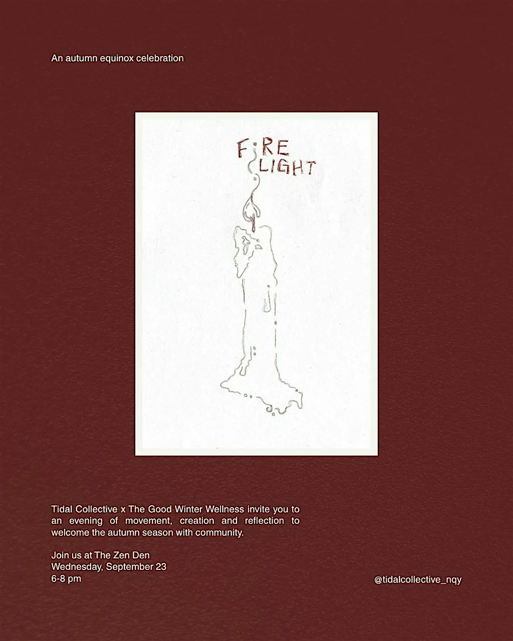 FIRELIGHT: An Autumn Equinox Celebration at The Zen Den Yoga and Well-being