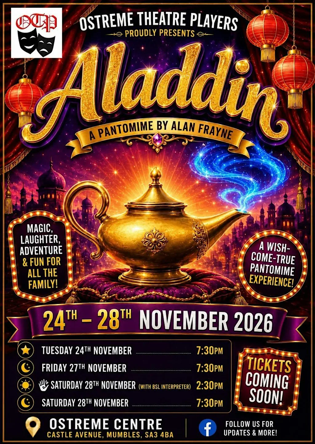 Aladdin - the Pantomime (with BSL interpreter)
