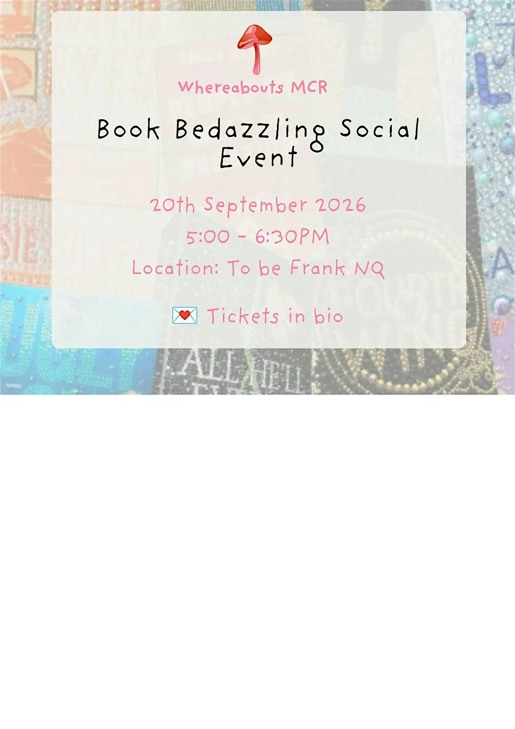 Book Bedazzling Girls-Only Social