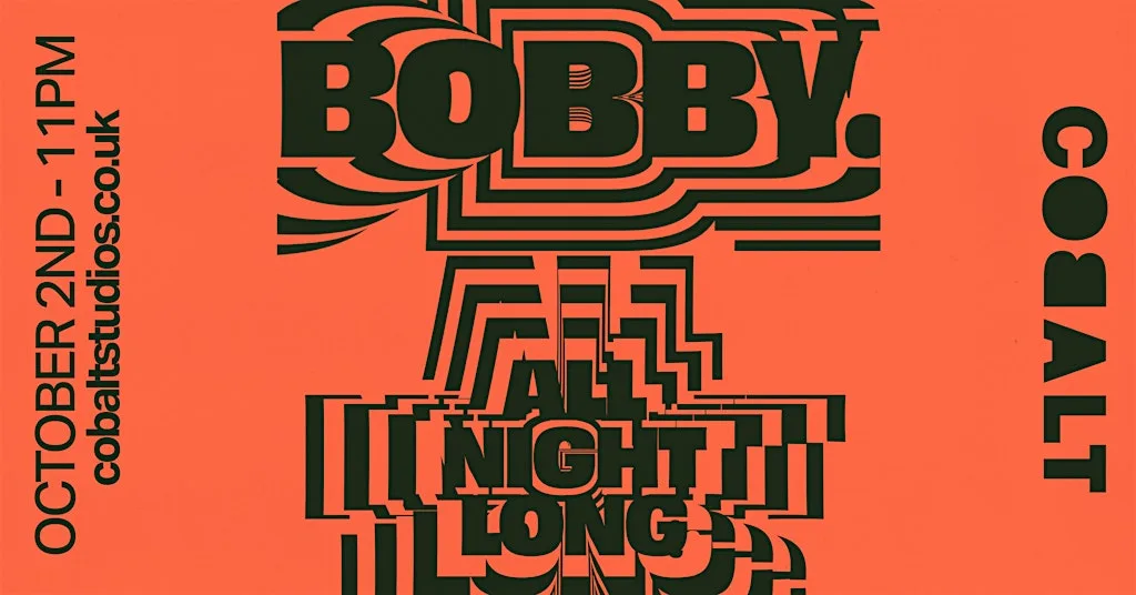 BOBBY. — All Night Long (Age 21+) at Cobalt Studios