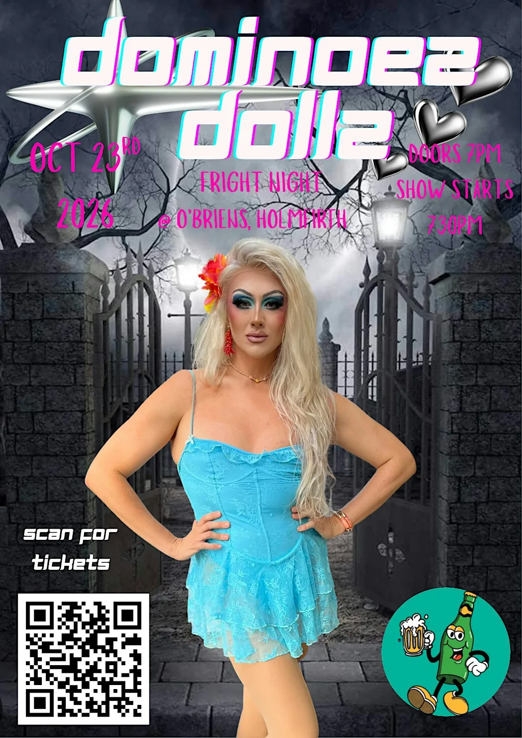 Dominoez Dollz Fright Night at O’Briens Beer Café