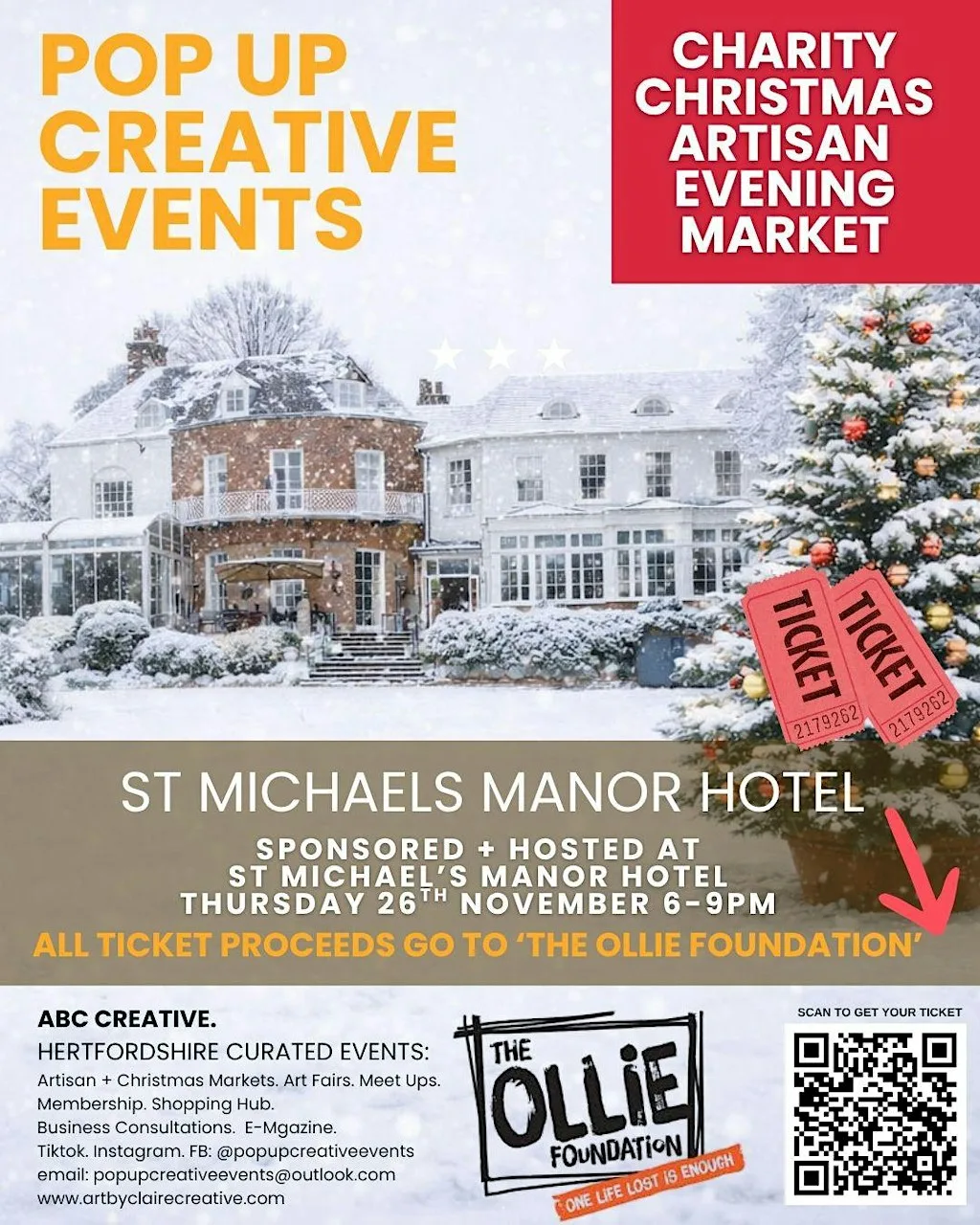 St Michael's Manor Hotel Christmas Artisan Market - thursday 26th November at St Michael's Manor Hotel