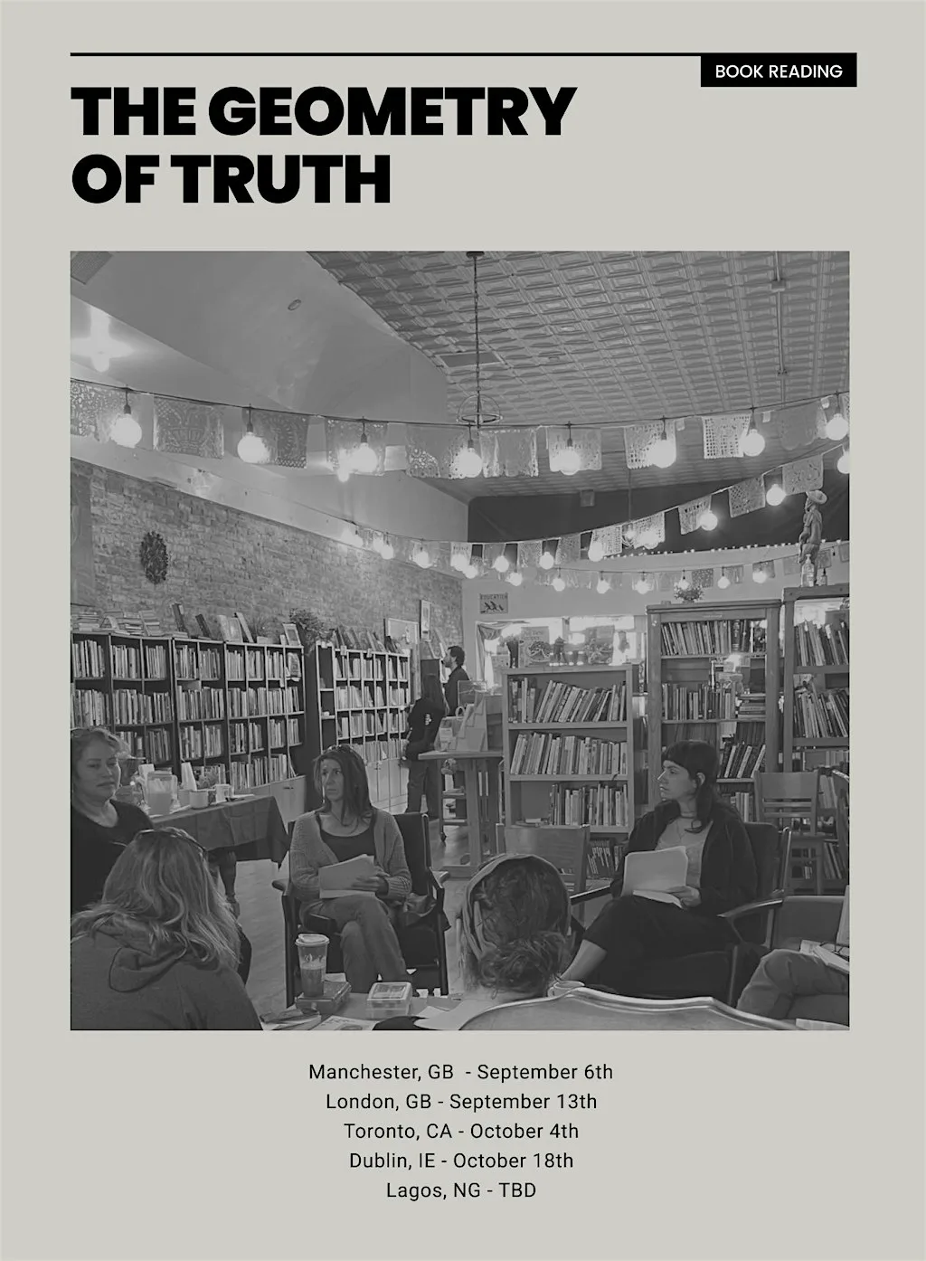 Book Launch: The geometry of truth (Manchester) at 343 Chester Rd