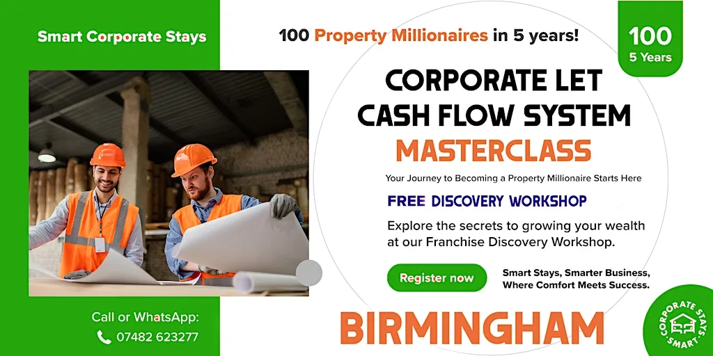 7-Figure Corporate Let Cashflow System - Masterclass - Birmingham