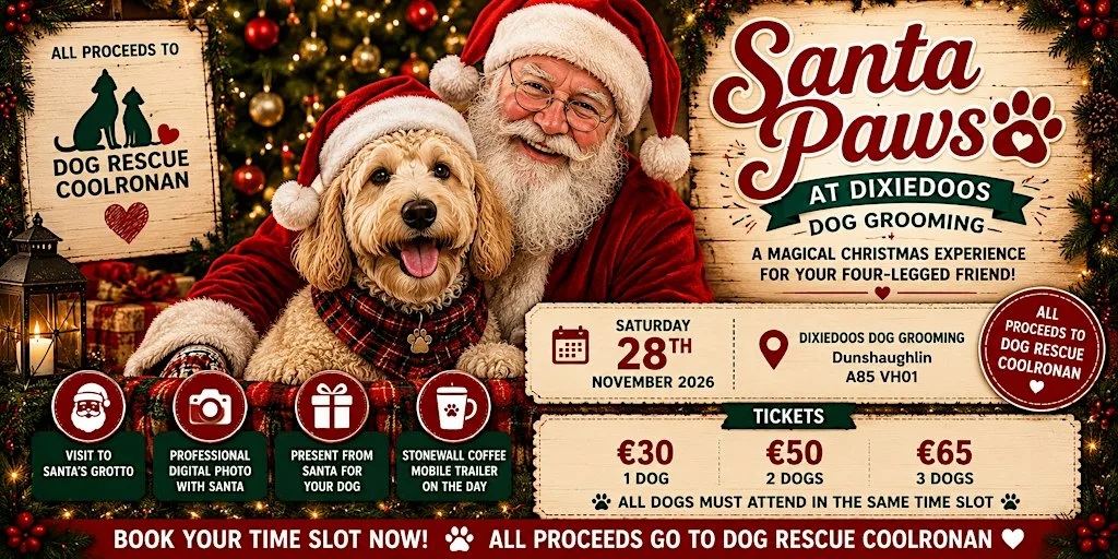 Santa Paws at Dixiedoos Dog Grooming