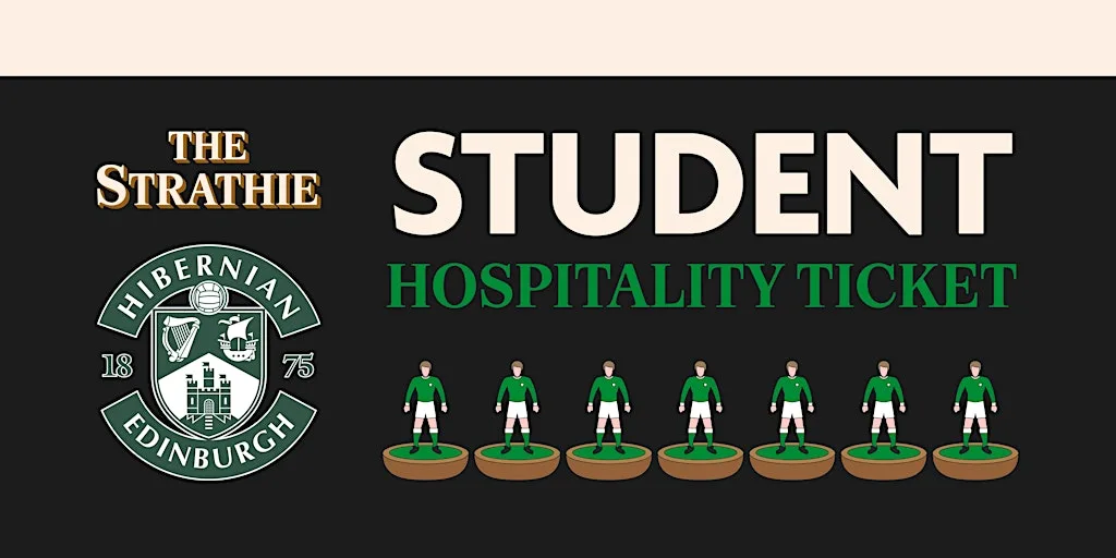 Hibs v Aberdeen - Student Hospitality Ticket at The Strathmore Bar