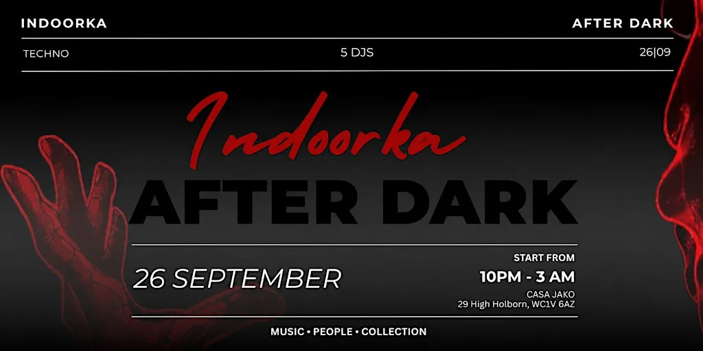 LONDON TECHNO RAVE | 26/09 at Casa Jako