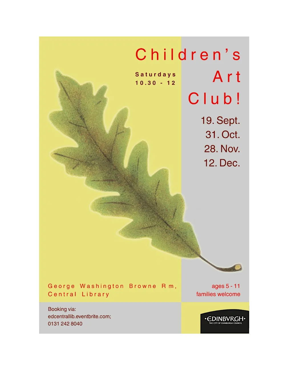 Children's Art Club - Underwater Sea Creatures
