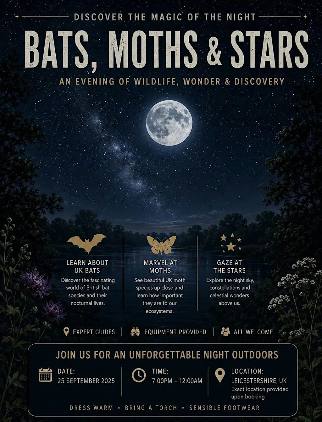 Bats, Moths and Stars Discovery Night