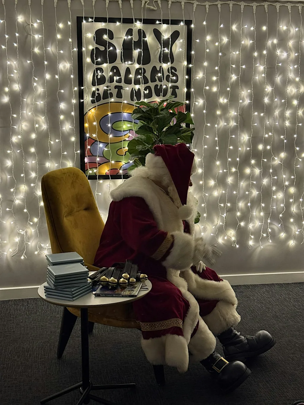 Santa comes to Gino's at Gino D'Acampo Restaurant Quayside Newcastle