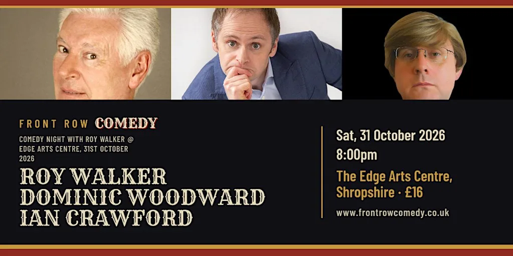 Comedy Night with Roy Walker @ Edge Arts Centre, 31st October 2026 at The Edge Arts Centre