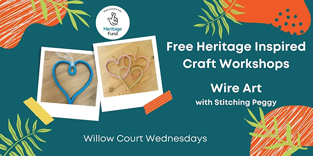 Willow Court Wednesday - Wire Art with Stitching Peggy