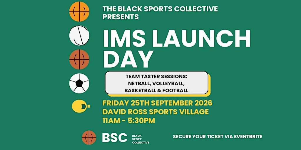 Black Sports Collective IMS Launch at David Ross Sports Village