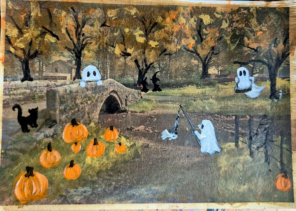 Thrifted Ghost Painting at Pied Bull