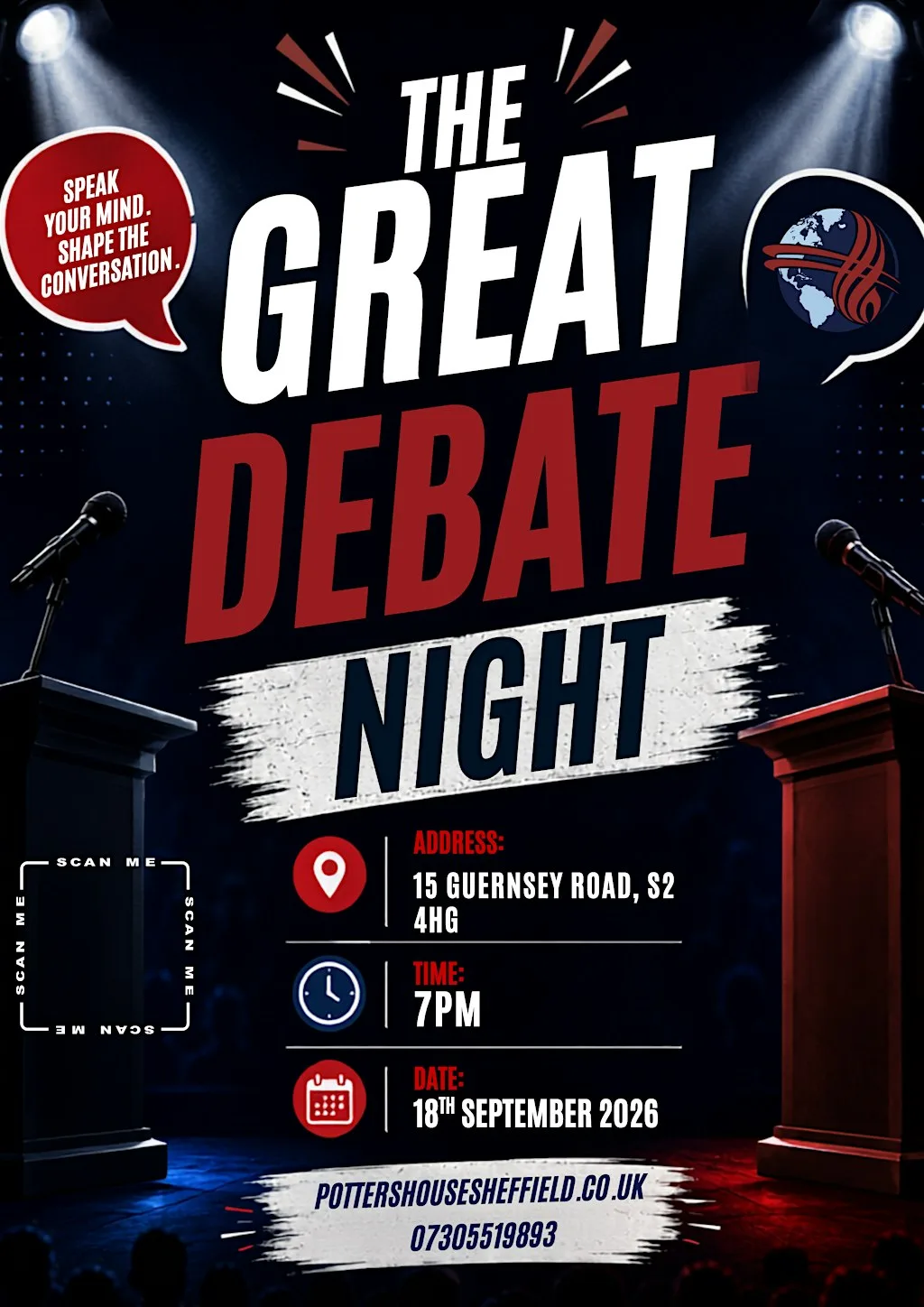 PHS Great Debate Night at 15 Guernsey Rd