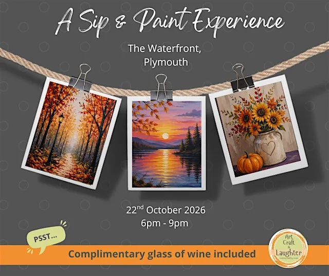 A Sip & Paint Experience - Autumn Edition at The Waterfront, Plymouth