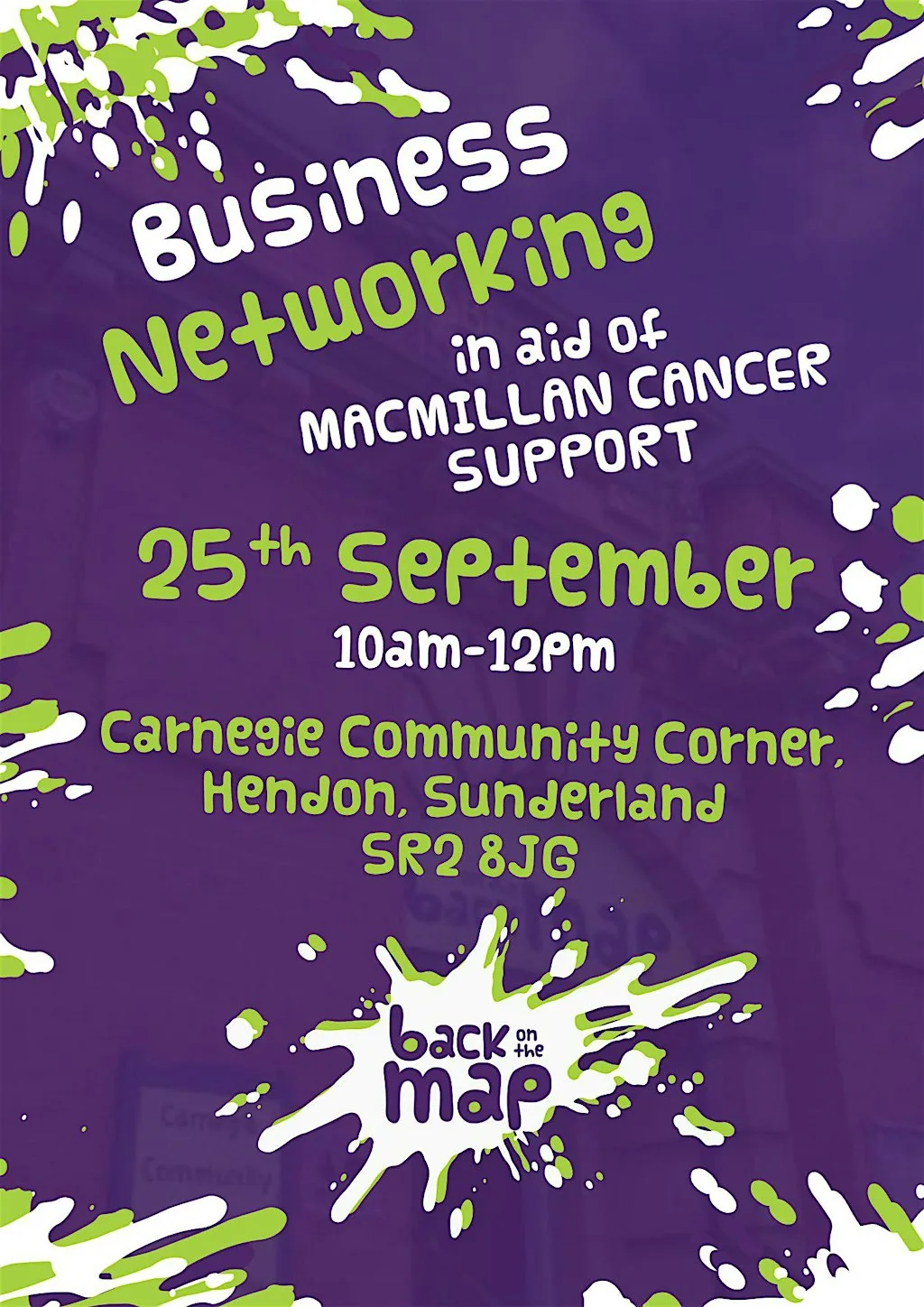 Back on the Map Networking in aid of MacMillan Cancer Support