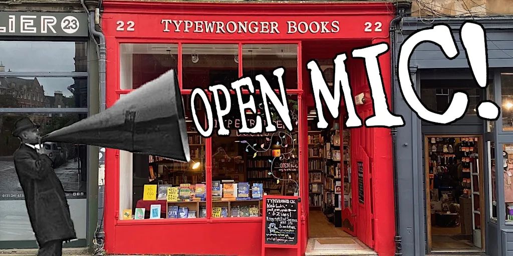 OPEN MIC! at Typewronger Books