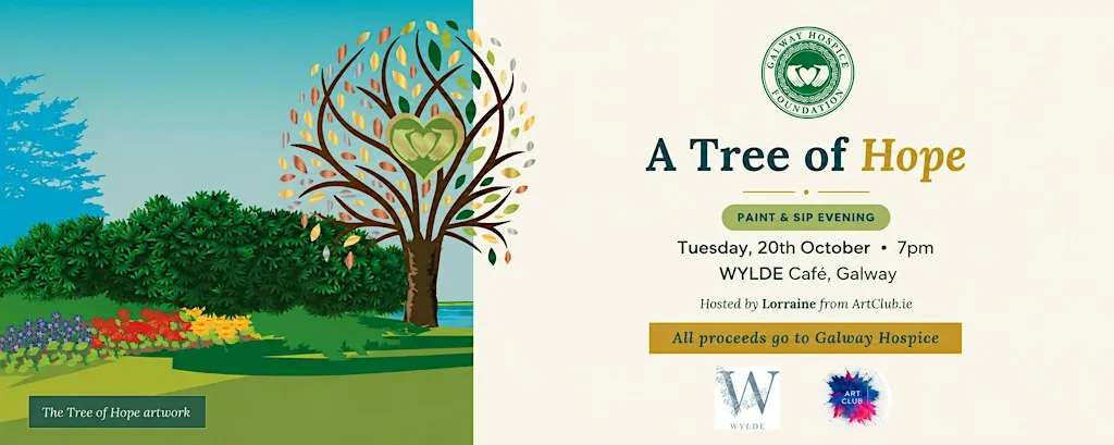 A Tree of Hope — Paint & Sip Evening in Aid of Galway Hospice at Hyde Bar Galway
