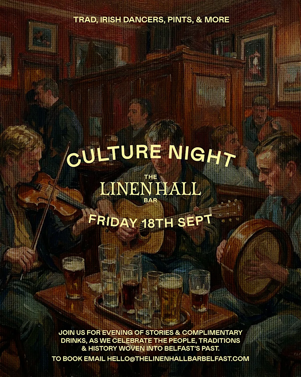 Culture Night at The Linen Hall Ball with DC Tours