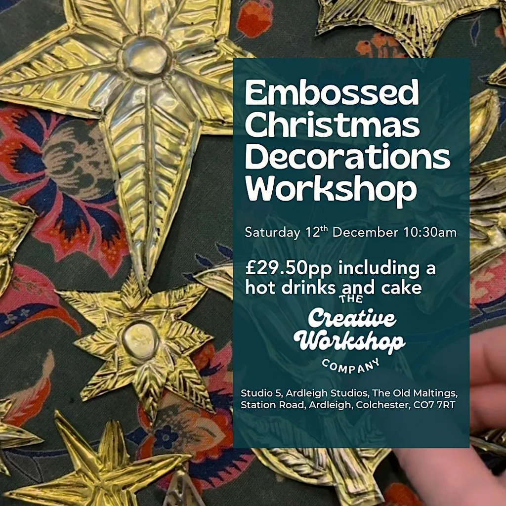 Embossed Christmas Decorations Workshop