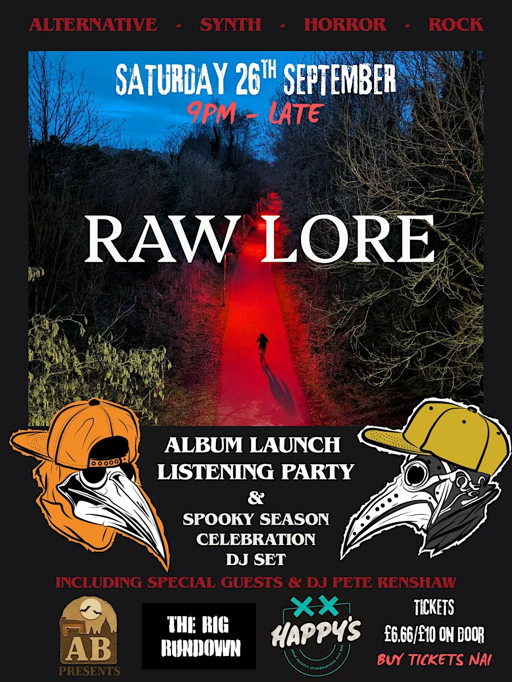 Raw Lore - Album launch & listening Party! at Happy’s Belfast