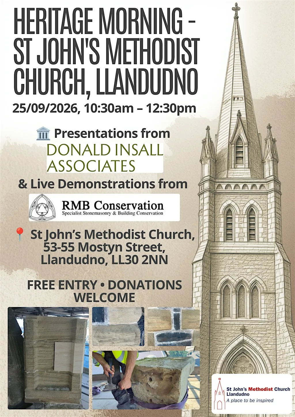 HERITAGE MORNING – ST JOHN’S METHODIST CHURCH, LLANDUDNO at St John's Methodist Church