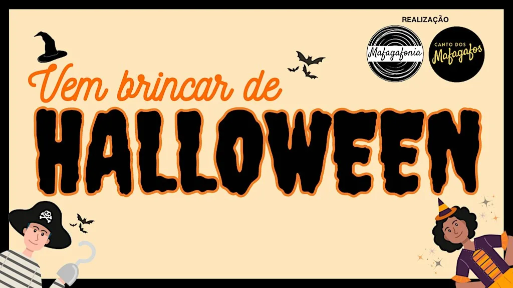Vem brincar de HALLOWEEN 2026 | Sessão TARDE: 1.30pm at BAND ROOM, no Coram’s Fields. Endereço: 93 Guilford St, London