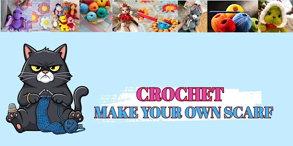 Crochet a scarf with premium Irish wool at Buzz Temple Bar