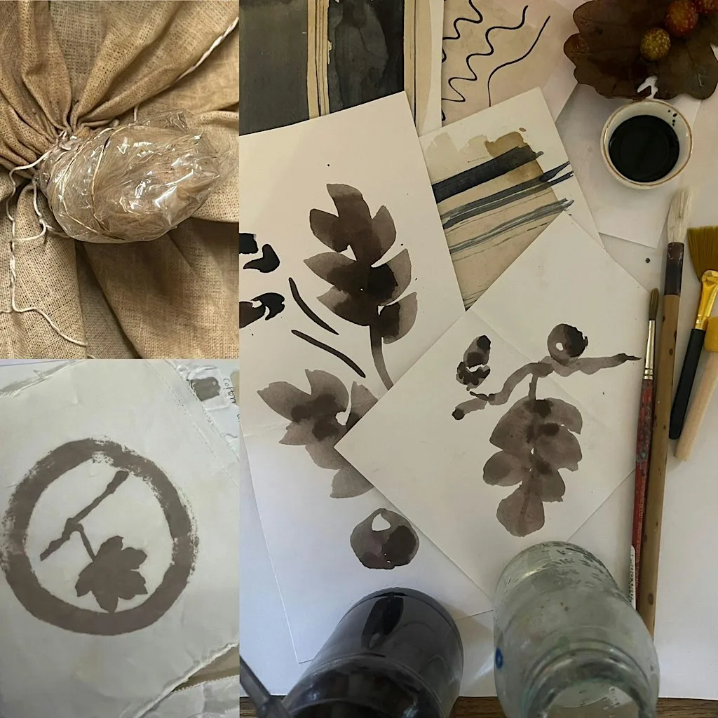 Tannin: Adventures into the dark - oak gall ink and mindful painting