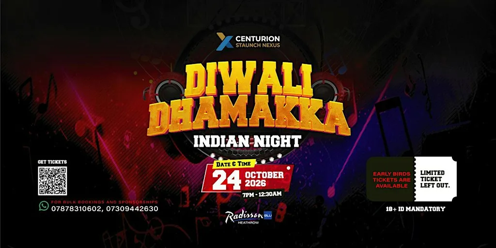 DIWALI DHAMAKKA at Radisson Blu Hotel, London Heathrow