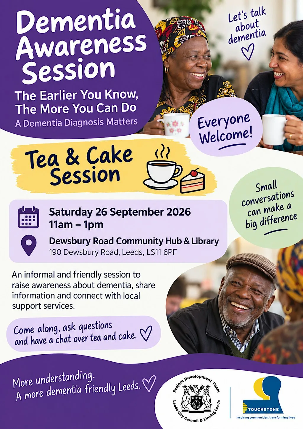 Dementia Awareness – Tea & Cake Session