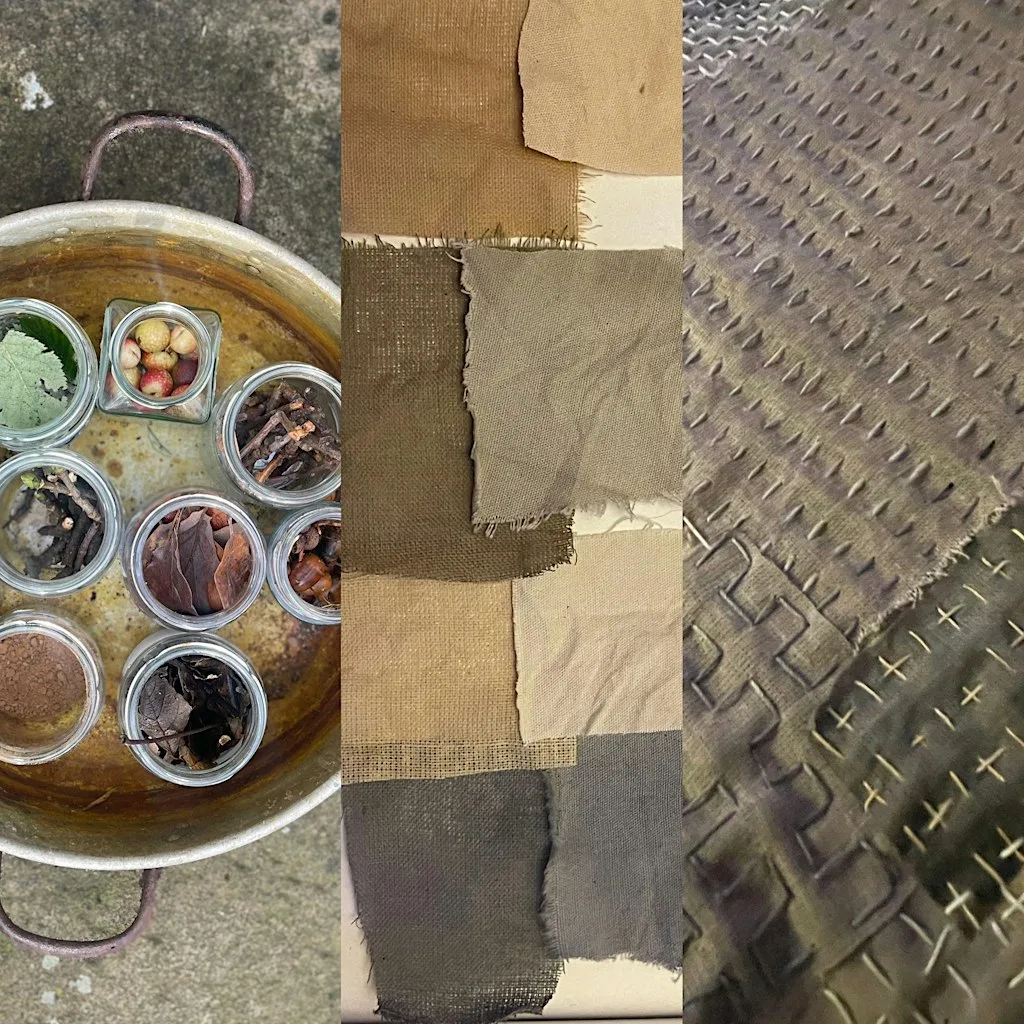 Tannin: Adventures into the dark -dyeing and mending fabric and clothes at Bagshaw Museum and Wilton Park