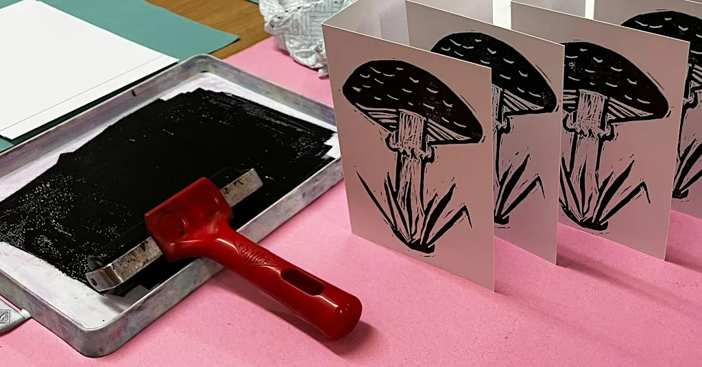 Wild Autumn Lino Printing at Cleeve Common