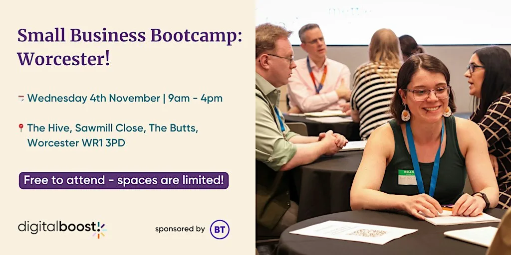 Worcester Free Small Business Bootcamp - November 2026