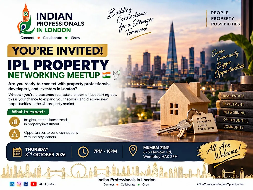 Indian Professionals in London - Real Estate Club Networking