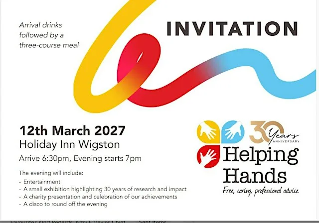 Helping Hands Community Trust 30th Celebration at Holiday Inn Leicester - Wigston by IHG