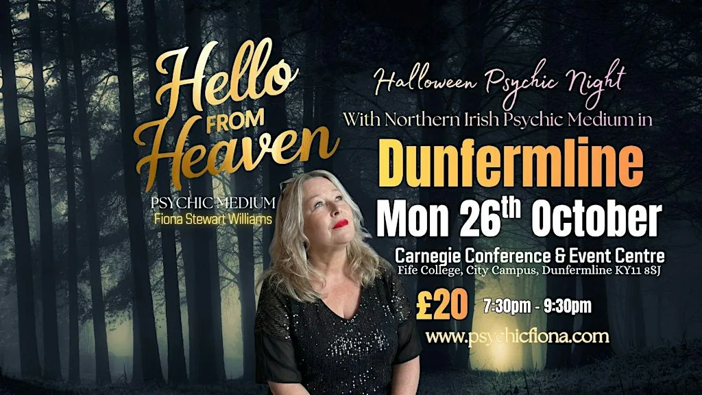 Halloween Psychic Night in Dunfermline, Northern Irish Psychic Medium Fiona