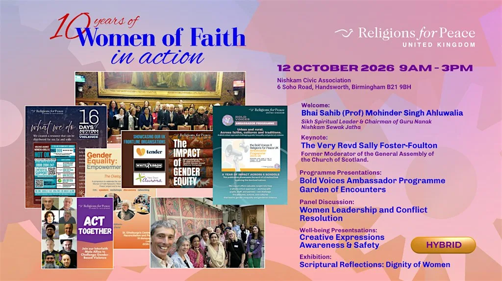 10 Years of Women of Faith in Action (In Person) at Nishkam Centre