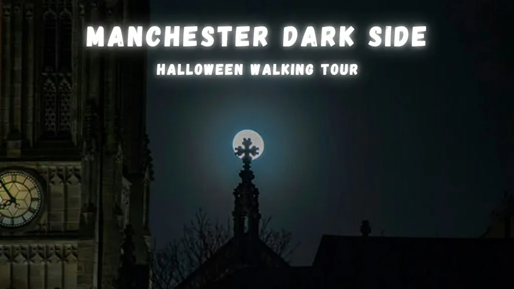 Manchester: The Dark Side - Halloween Walking Tour at outside the main entrance of Manchester Central Library