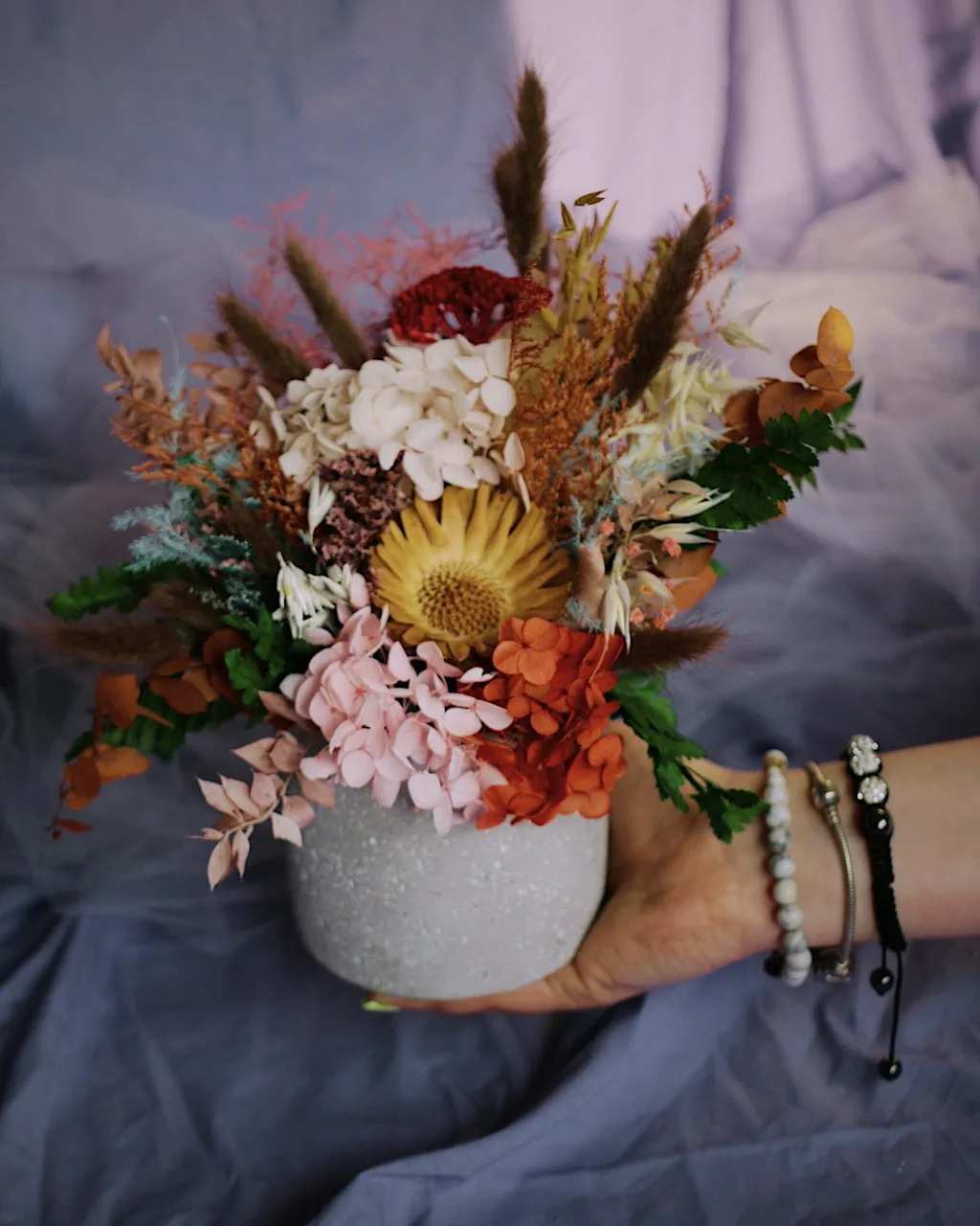Autumnal Dried Flower Arrangement Workshop at Cutlery Works