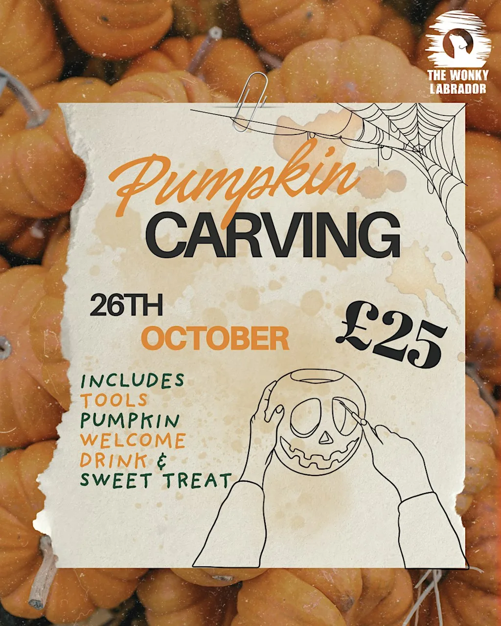 Pumpkin Carving at The Wonky Labrador at The Wonky Labrador