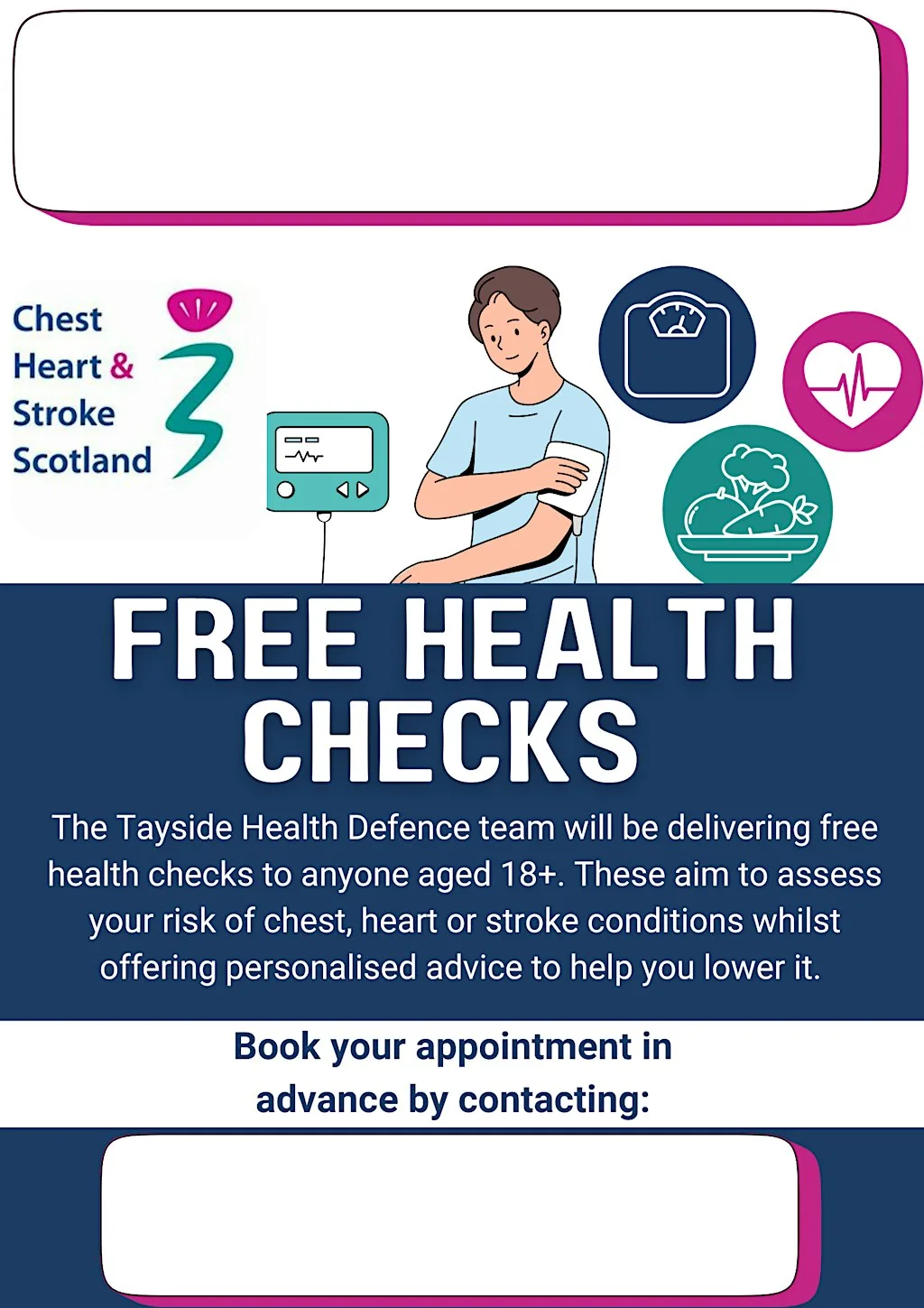 Health Checks @ Carnoustie Parkview Medical Practice - Wed 28th October