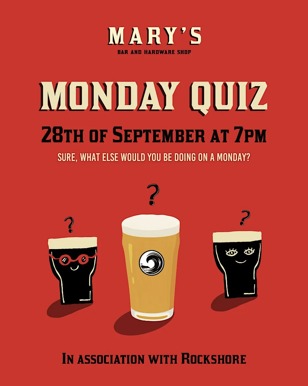 Mary's Monday Quiz Night at Mary's Bar & Hardware