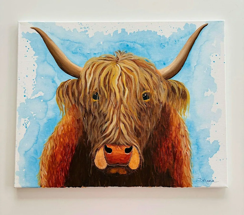 Highland Cow Painting