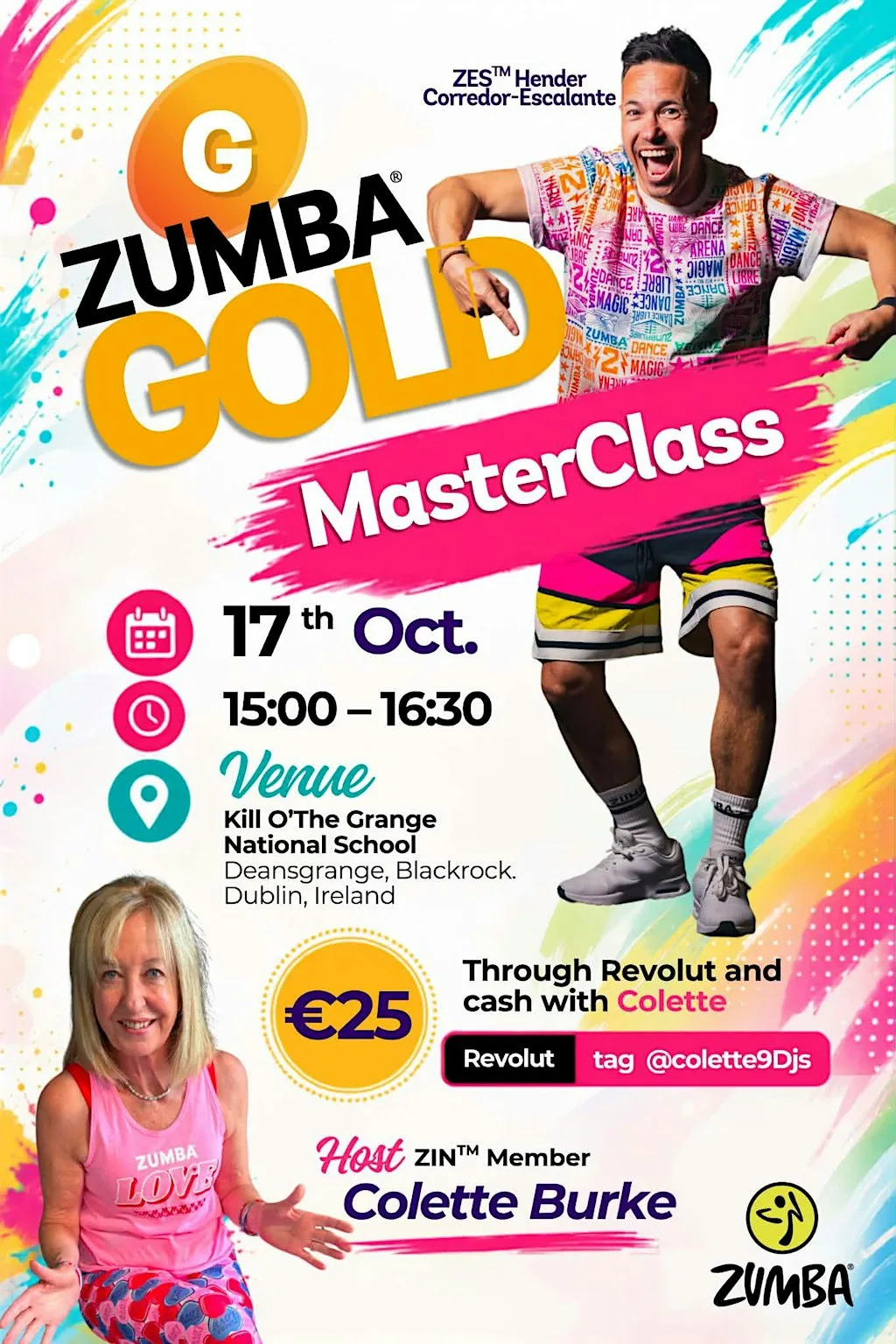 Zumba Gold Master Class with Hender at Kill O'The Grange National School