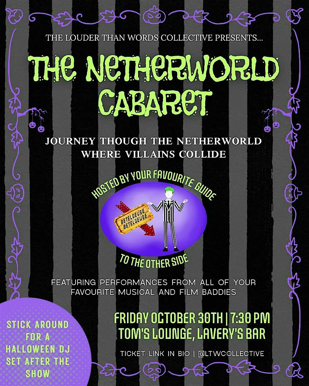 The Netherworld Cabaret & Halloween Afterlife Party