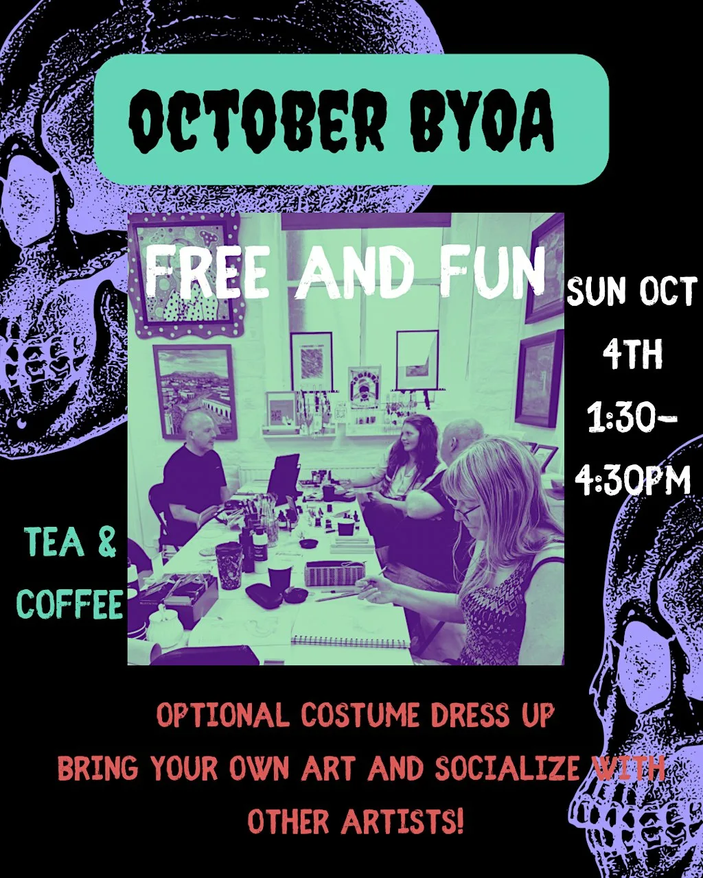 October BYOA artist social at The North Approach Gallery